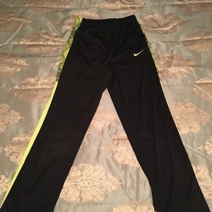 Nike Dri Fit Sweatpants Neon Yellow